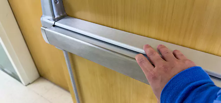 Installing a Push Bar on a Door Minneapolis